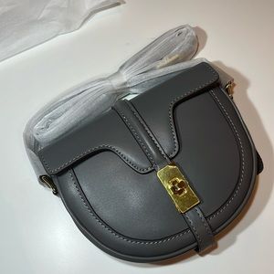 Grey saddle bag